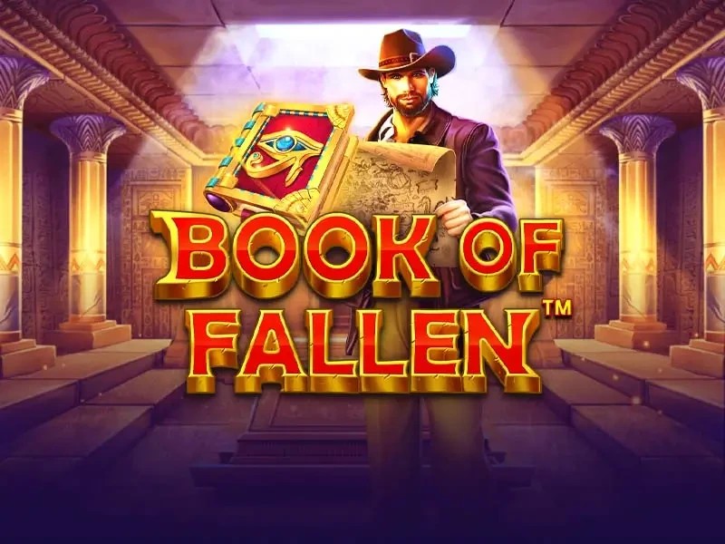 Book of the Fallen online game logo by Pragmatic Play on carouselcasino-be.com