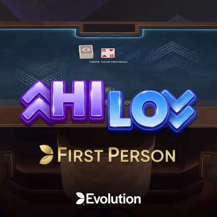 Enjoy First Person Hi Lo by Evolution – logo hosted on carouselcasino-be.com