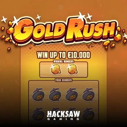 Gold Rush logo – Lottery by Hacksaw Gaming at Carousel Casino
