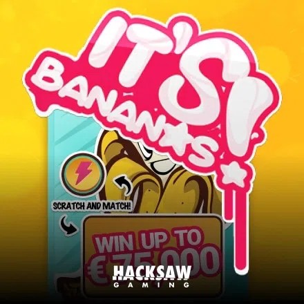 It’s bananas! online game logo by Hacksaw Gaming on carouselcasino-be.com