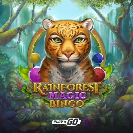 Rainforest Magic Bingo slot visual from Play'n GO available on carouselcasino-be.com