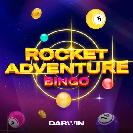 Rocket Adventure Bingo game by Darwin Gaming – logo hosted on Carousel Casino